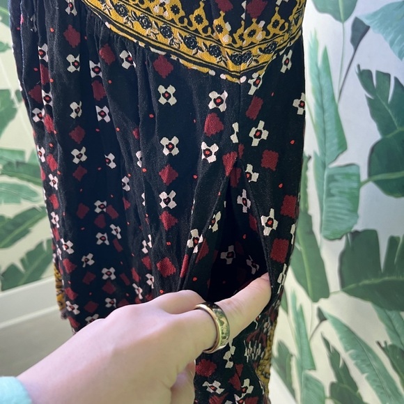 Free People Charlotte Sleeveless Top Boho Floral Tank Blouse Size M - Picture 5 of 7